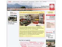 Tablet Screenshot of caritas-zollern.de